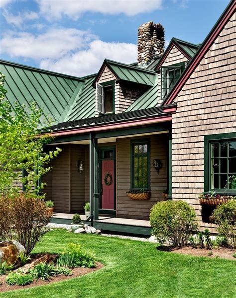 pictures of stone houses with metal roofs and green wood|stone houses with metal roof.